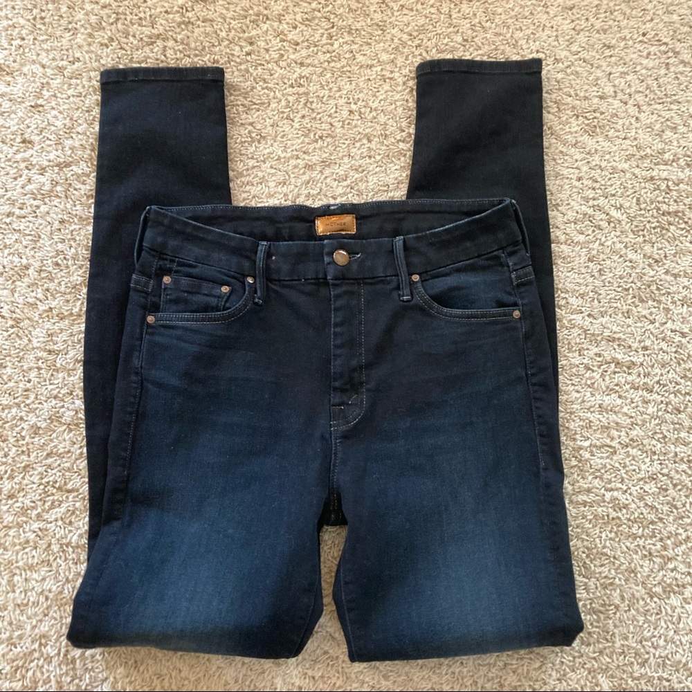 MOTHER High Rise Women Jeans - Dark Blue